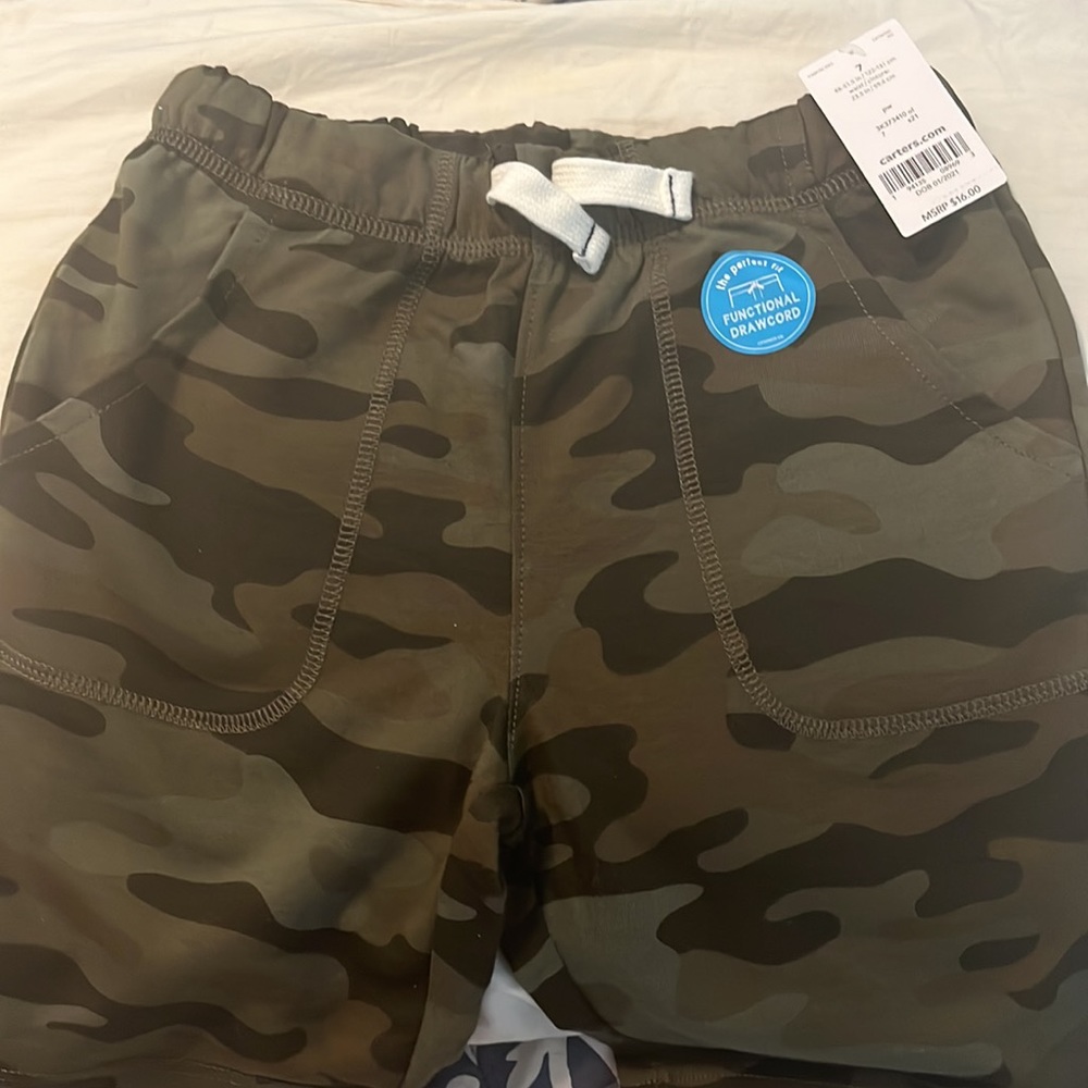 NWT Carters boys camo shorts